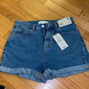 NWT High Waisted Mom Shorts